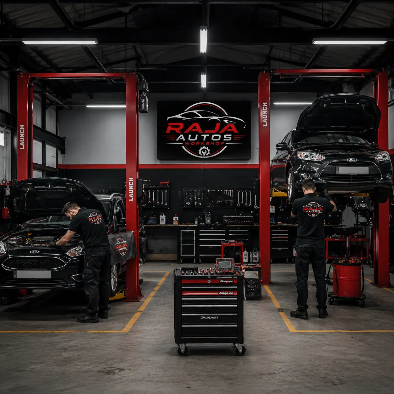 Inside Raja Autos Workshop — auto garage in Birmingham B33